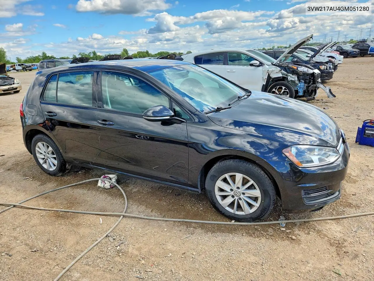 2016 Volkswagen Golf S VIN: 3VW217AU4GM051280 Lot: 57359016