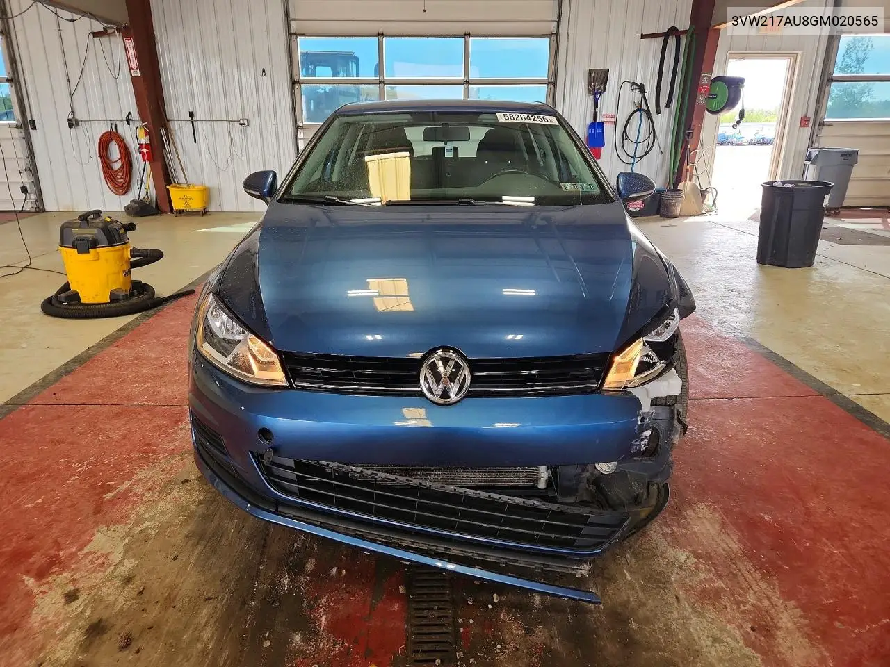 2016 Volkswagen Golf S/Se VIN: 3VW217AU8GM020565 Lot: 58264256