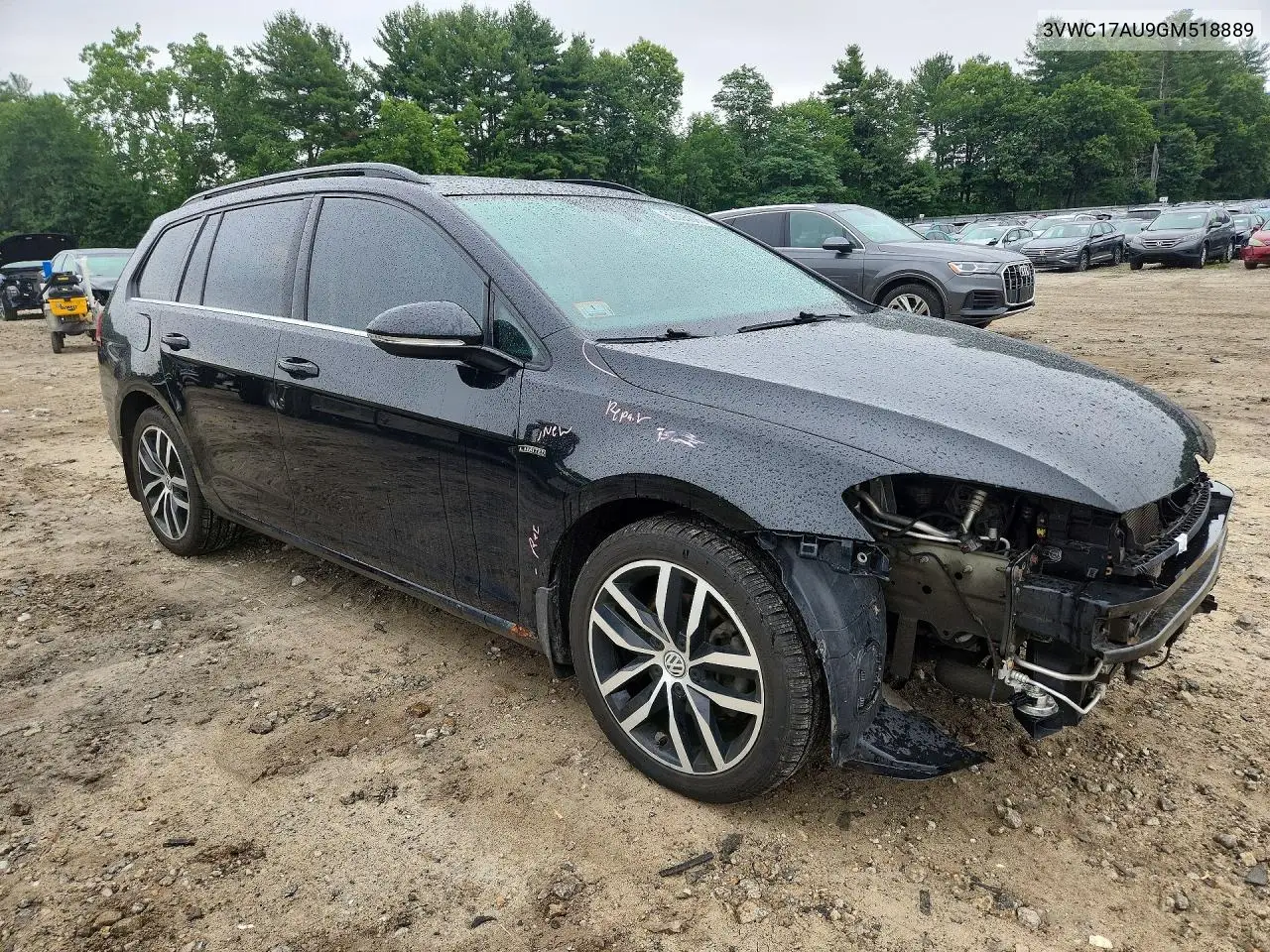 2016 Volkswagen Golf Sportwagen S VIN: 3VWC17AU9GM518889 Lot: 59095066