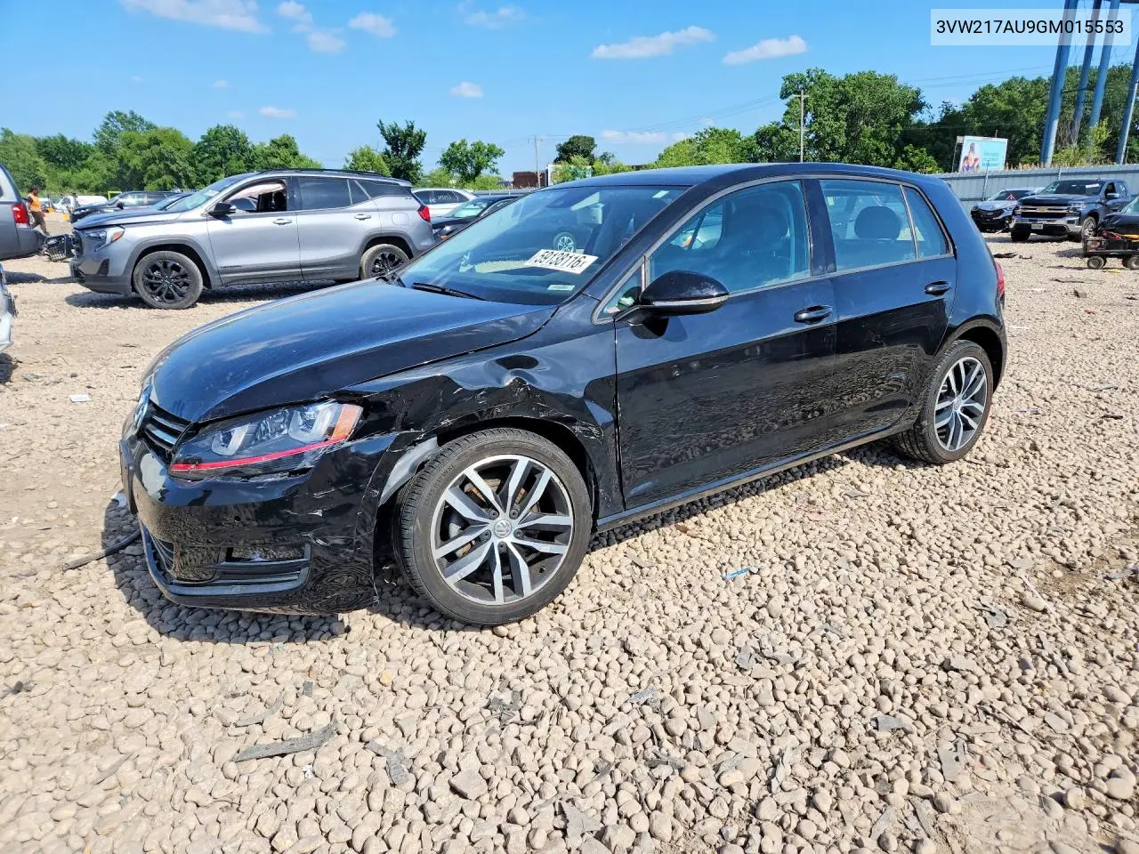 2016 Volkswagen Golf S/Se/Sel VIN: 3VW217AU9GM015553 Lot: 59138116