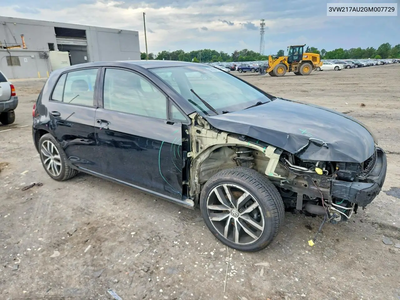 2016 Volkswagen Golf Tdi S/Tdi Se/Tdi Sel VIN: 3VW217AU2GM007729 Lot: 59688436