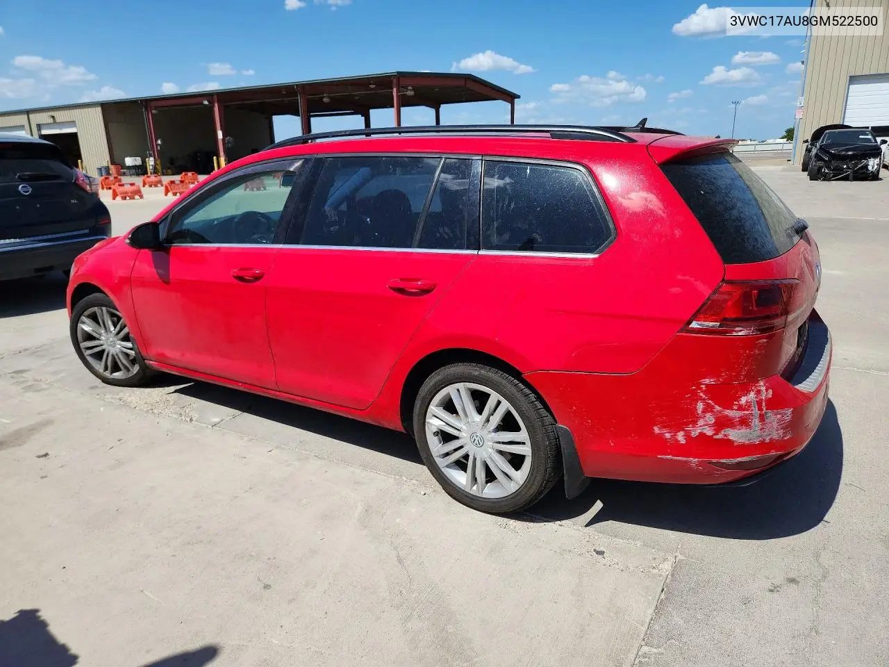 2016 Volkswagen Golf Sportwagen S VIN: 3VWC17AU8GM522500 Lot: 60088506
