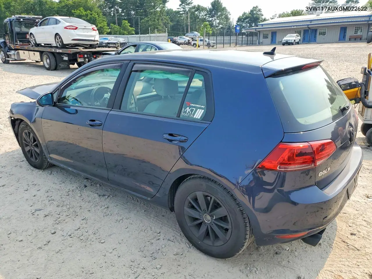 2016 Volkswagen Golf S VIN: 3VW117AUXGM022622 Lot: 61071436