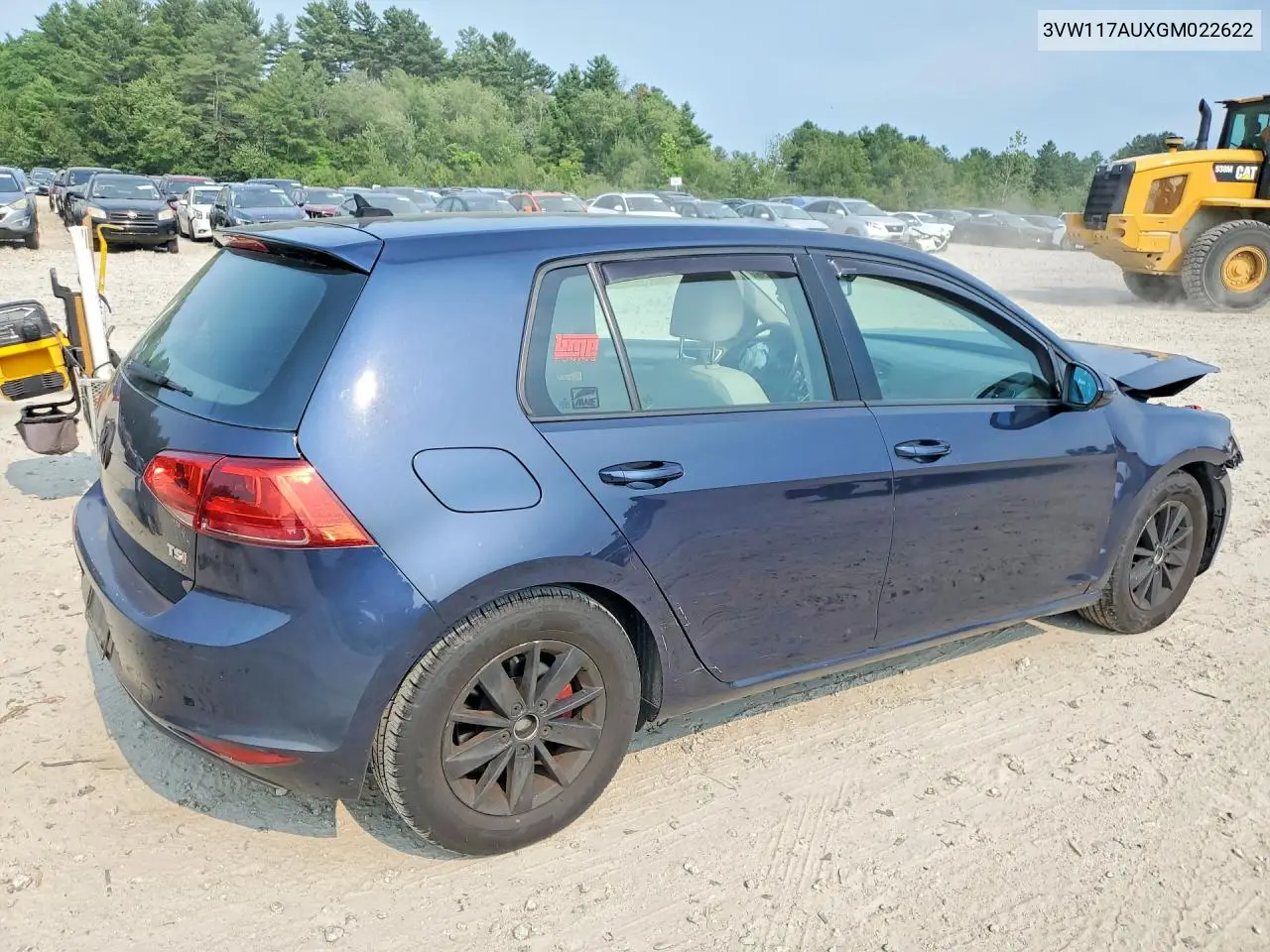2016 Volkswagen Golf S VIN: 3VW117AUXGM022622 Lot: 61071436