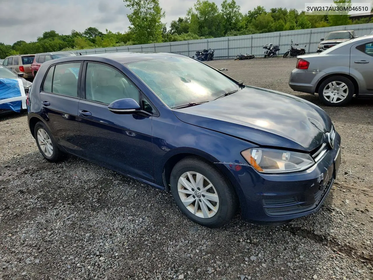 2016 Volkswagen Golf S/Se/Sel VIN: 3VW217AU3GM046510 Lot: 62168366