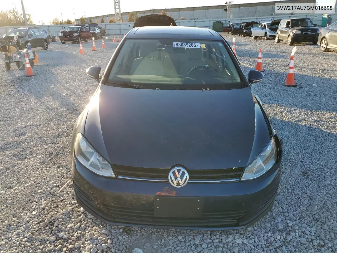 3VW217AU7GM016698 2016 Volkswagen Golf S/Se