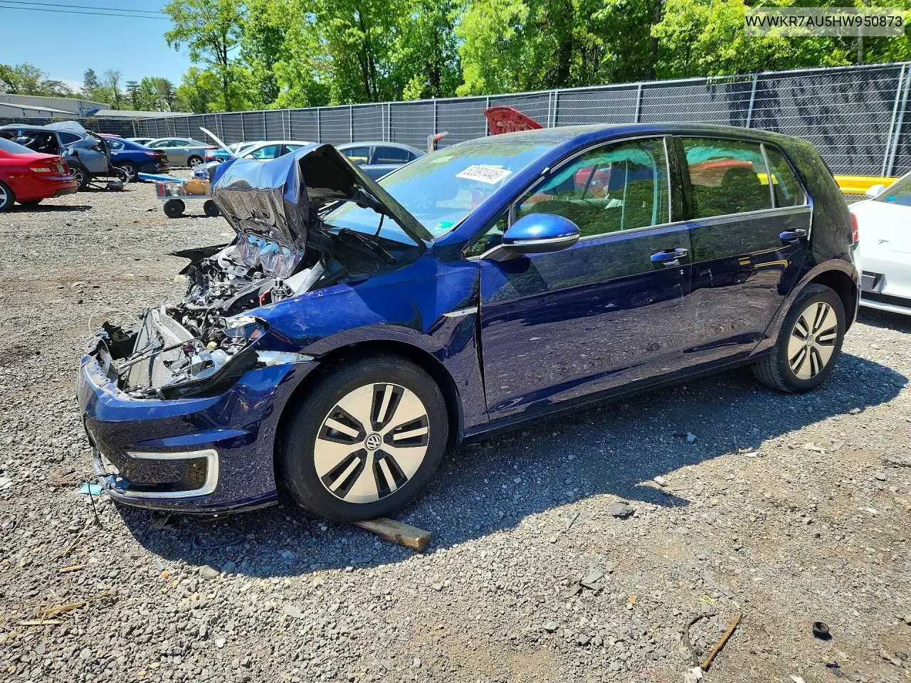 2017 Volkswagen E-Golf Se VIN: WVWKR7AU5HW950873 Lot: 52091446