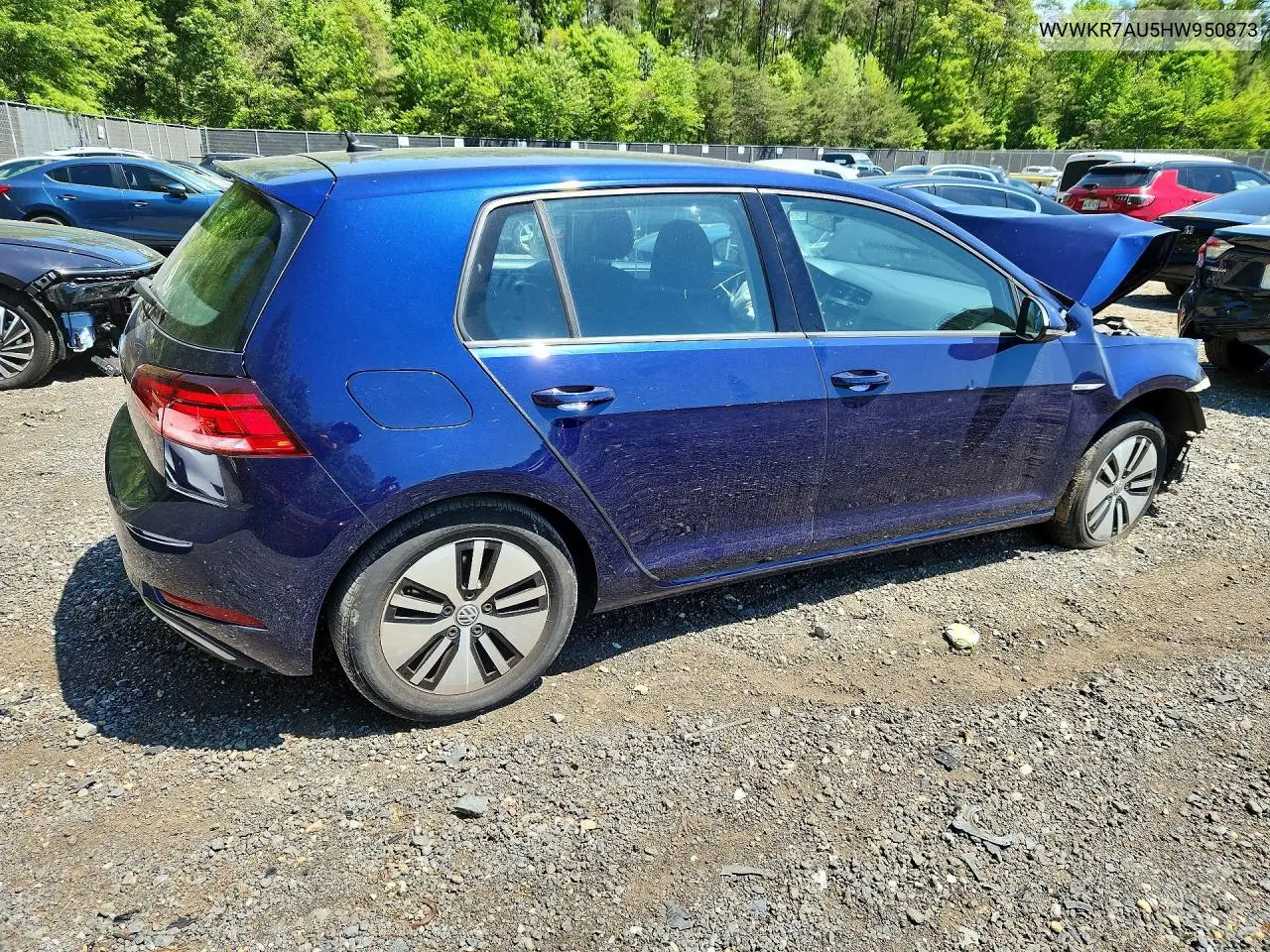 2017 Volkswagen E-Golf Se VIN: WVWKR7AU5HW950873 Lot: 52091446