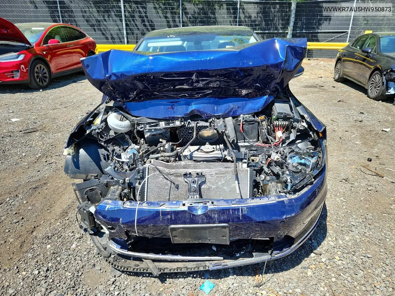 2017 Volkswagen E-Golf Se VIN: WVWKR7AU5HW950873 Lot: 52091446