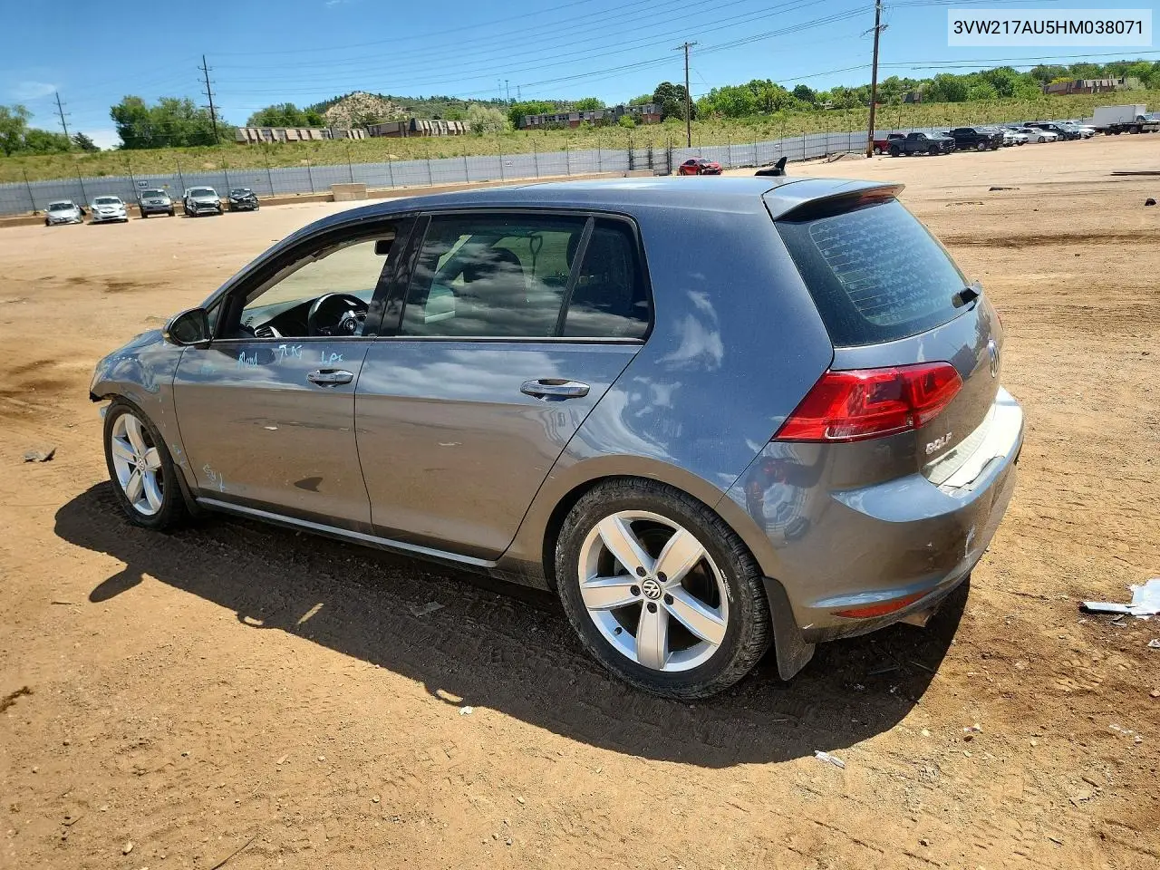 3VW217AU5HM038071 2017 Volkswagen Golf S