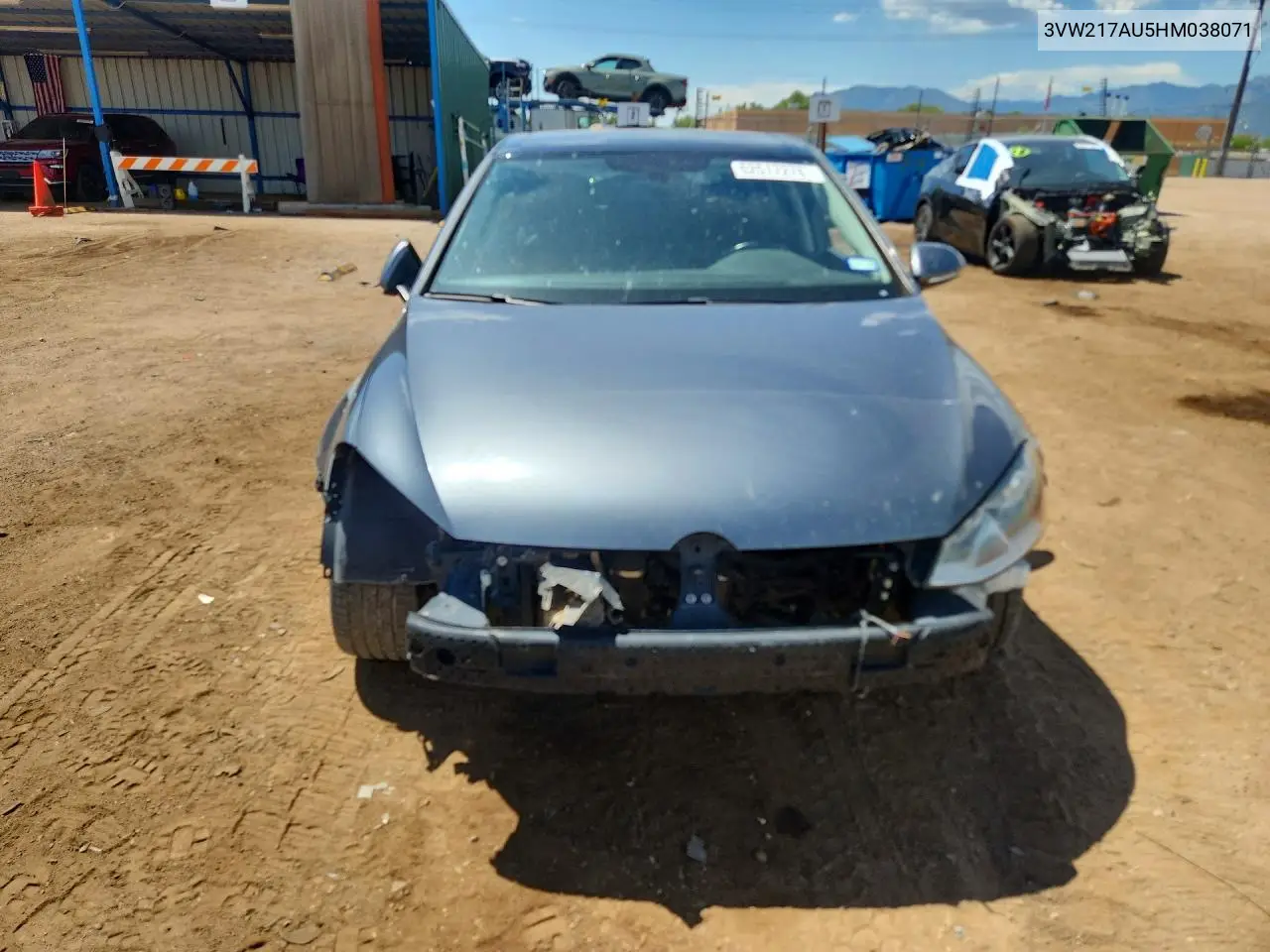 3VW217AU5HM038071 2017 Volkswagen Golf S