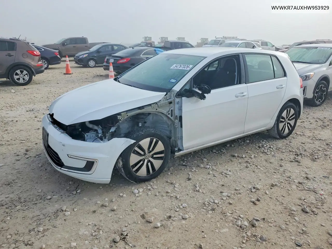 2017 Volkswagen E-Golf Se VIN: WVWKR7AUXHW953929 Lot: 54767026