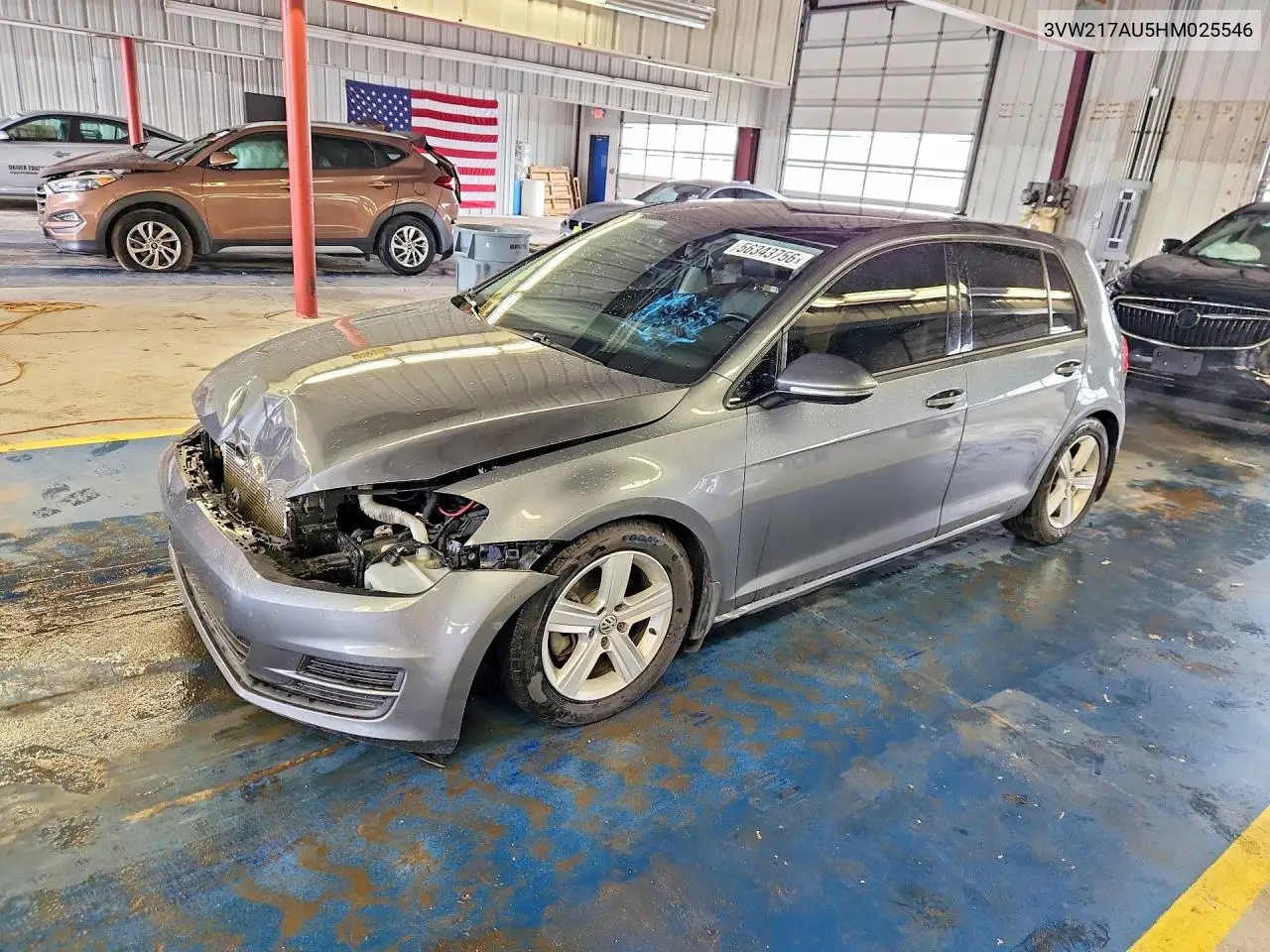 2017 Volkswagen Golf S VIN: 3VW217AU5HM025546 Lot: 56343756