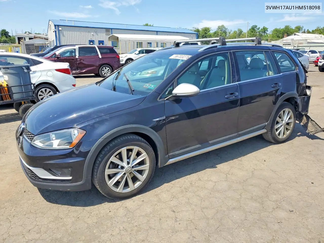 2017 Volkswagen Golf Alltrack S VIN: 3VWH17AU1HM518098 Lot: 56703276