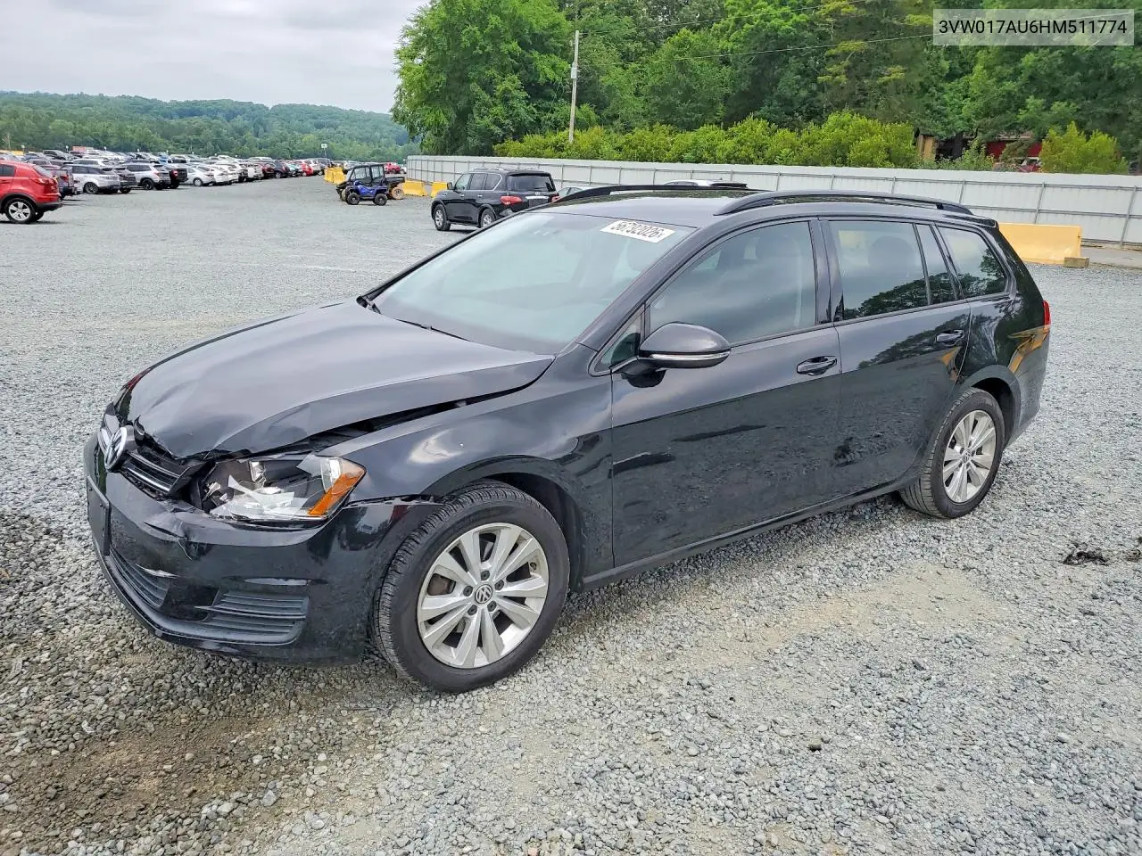 2017 Volkswagen Golf Sportwagen S VIN: 3VW017AU6HM511774 Lot: 56792026