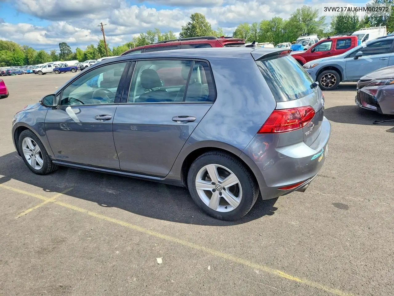 2017 Volkswagen Golf S VIN: 3VW217AU6HM002972 Lot: 56811886