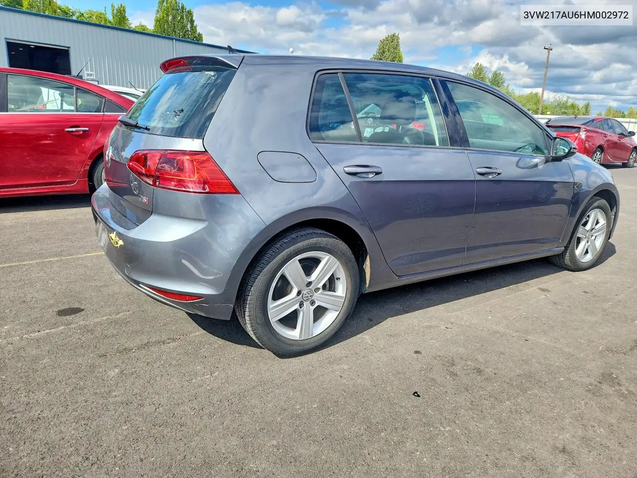 2017 Volkswagen Golf S VIN: 3VW217AU6HM002972 Lot: 56811886