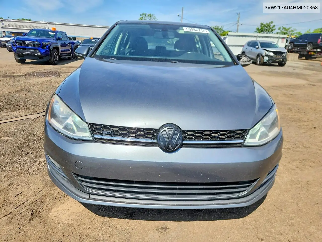 2017 Volkswagen Golf S VIN: 3VW217AU4HM020368 Lot: 58566746