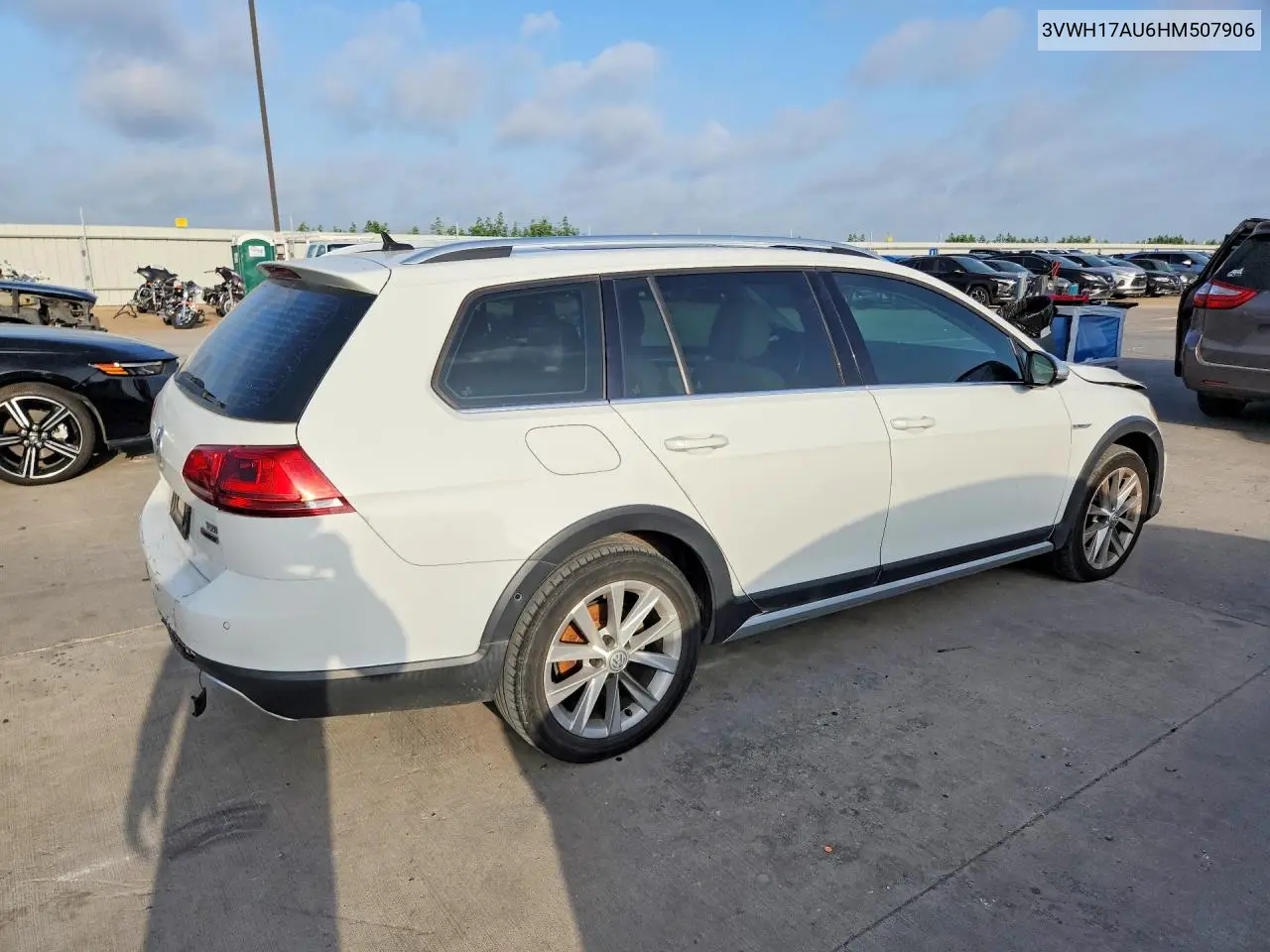 2017 Volkswagen Golf Alltrack S VIN: 3VWH17AU6HM507906 Lot: 59137936