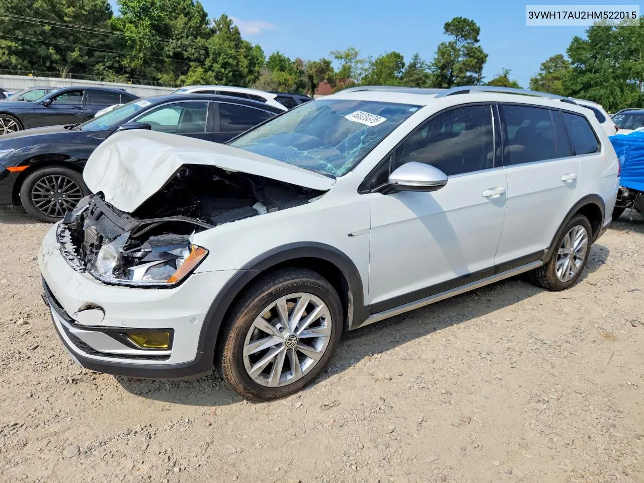 2017 Volkswagen Golf Alltrack S VIN: 3VWH17AU2HM522015 Lot: 60020376
