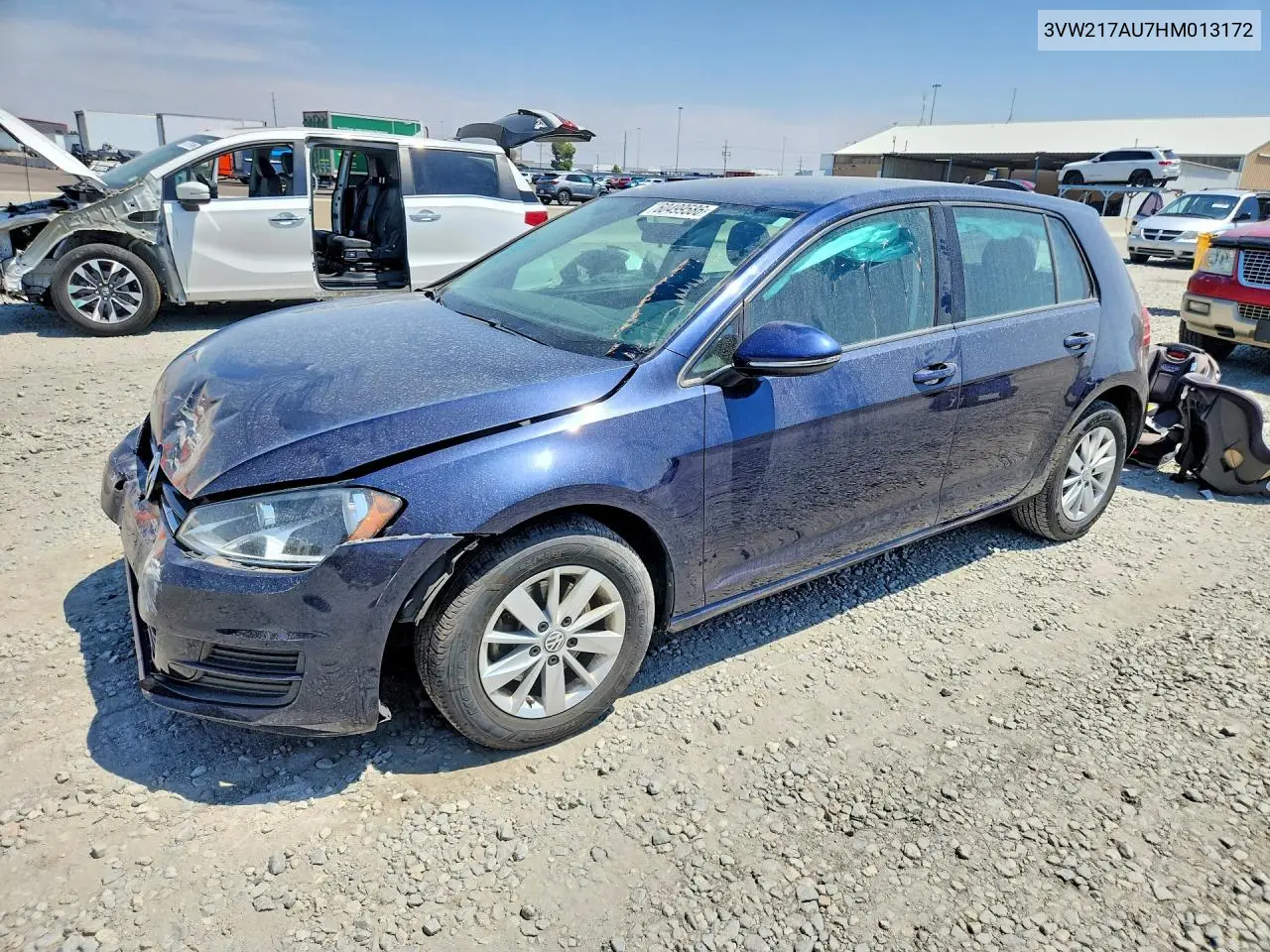 2017 Volkswagen Golf S VIN: 3VW217AU7HM013172 Lot: 60499586