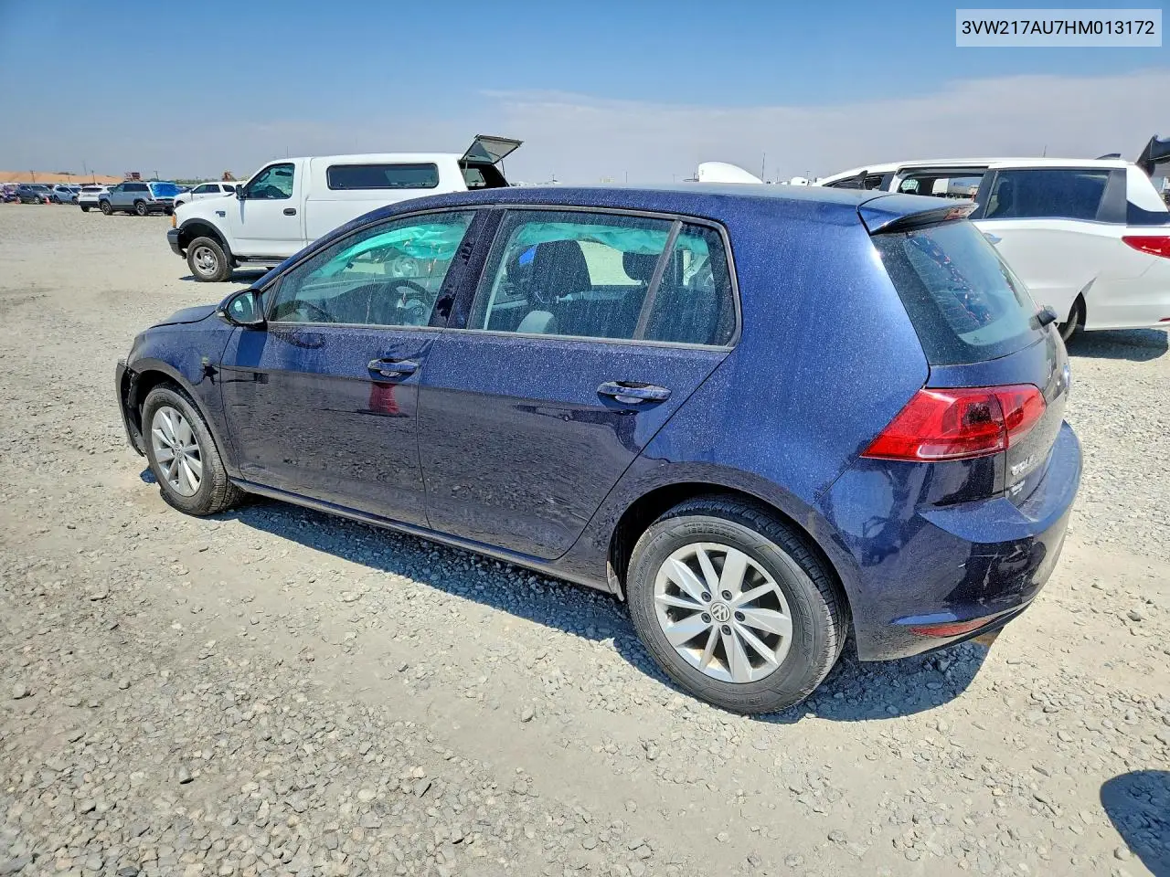 2017 Volkswagen Golf S VIN: 3VW217AU7HM013172 Lot: 60499586