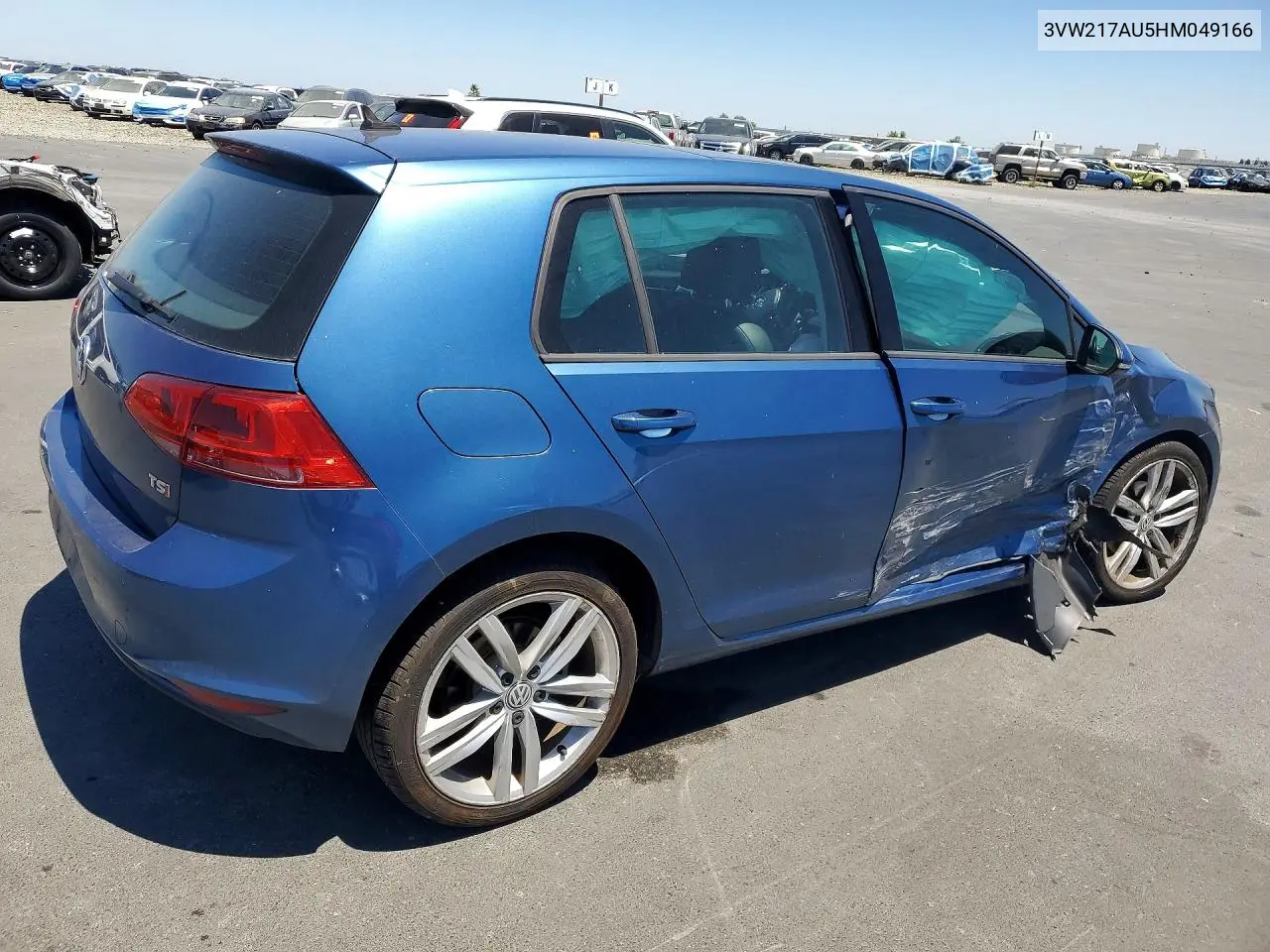 2017 Volkswagen Golf S VIN: 3VW217AU5HM049166 Lot: 60523446