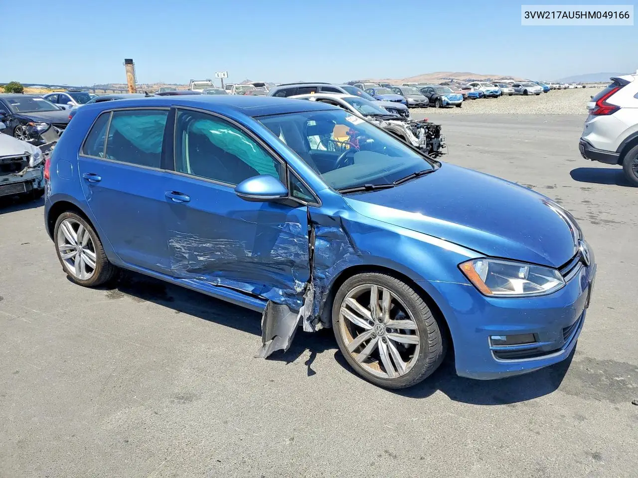 2017 Volkswagen Golf S VIN: 3VW217AU5HM049166 Lot: 60523446
