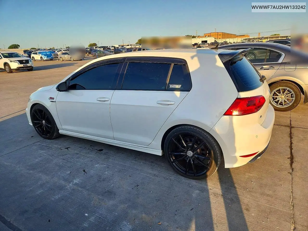 2017 Volkswagen Golf R VIN: WVWWF7AU2HW133242 Lot: 60643376