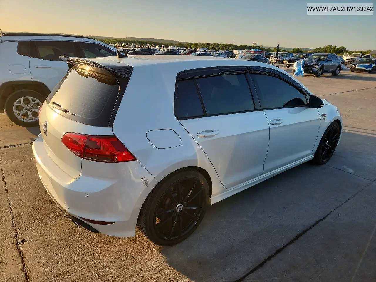 2017 Volkswagen Golf R VIN: WVWWF7AU2HW133242 Lot: 60643376