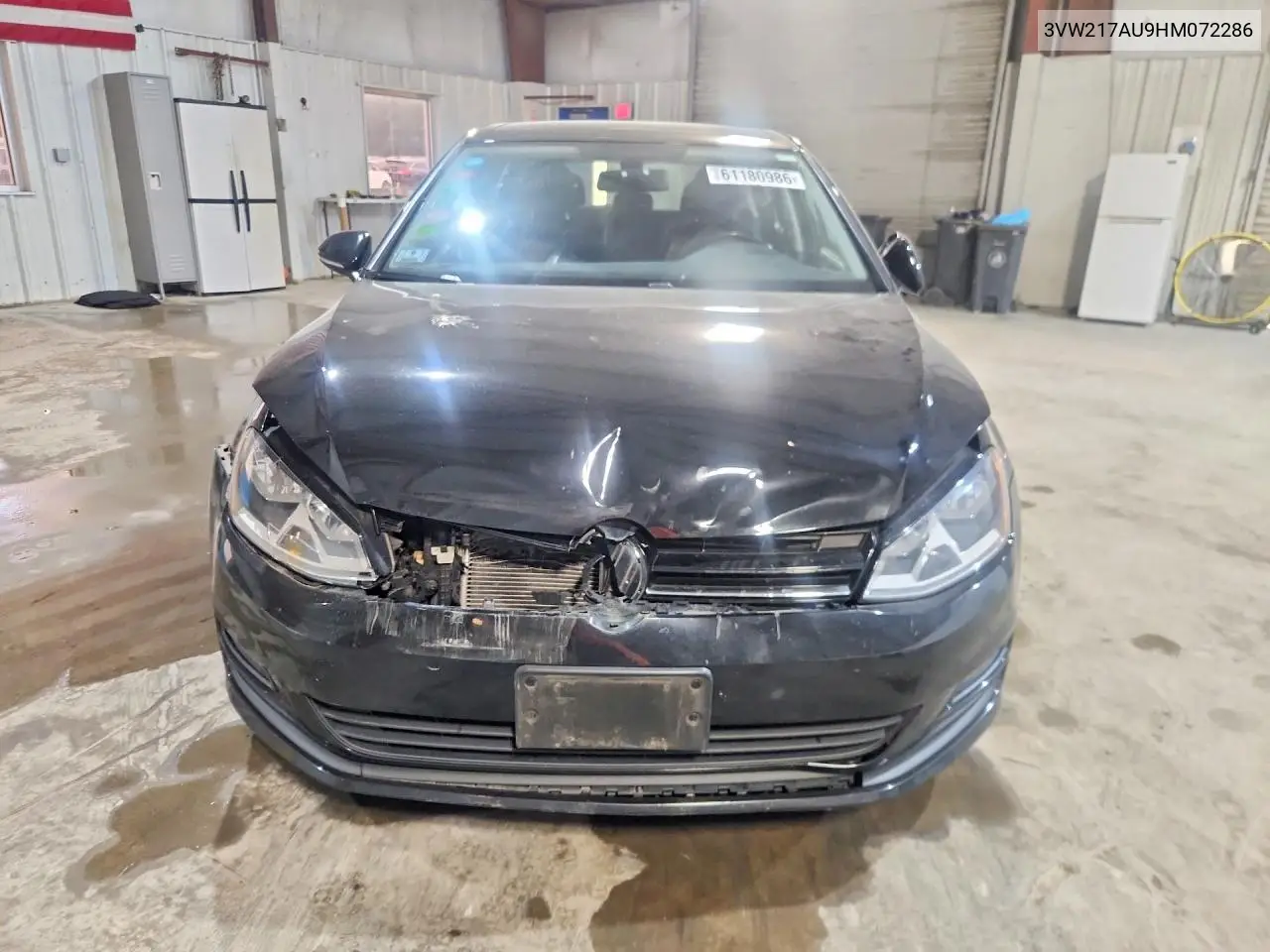 2017 Volkswagen Golf S VIN: 3VW217AU9HM072286 Lot: 61180986