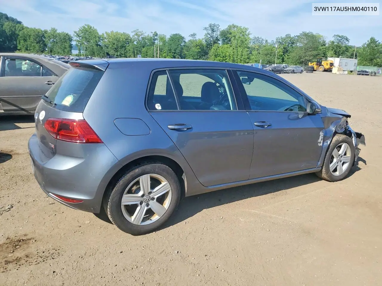 2017 Volkswagen Golf S VIN: 3VW117AU5HM040110 Lot: 61558166
