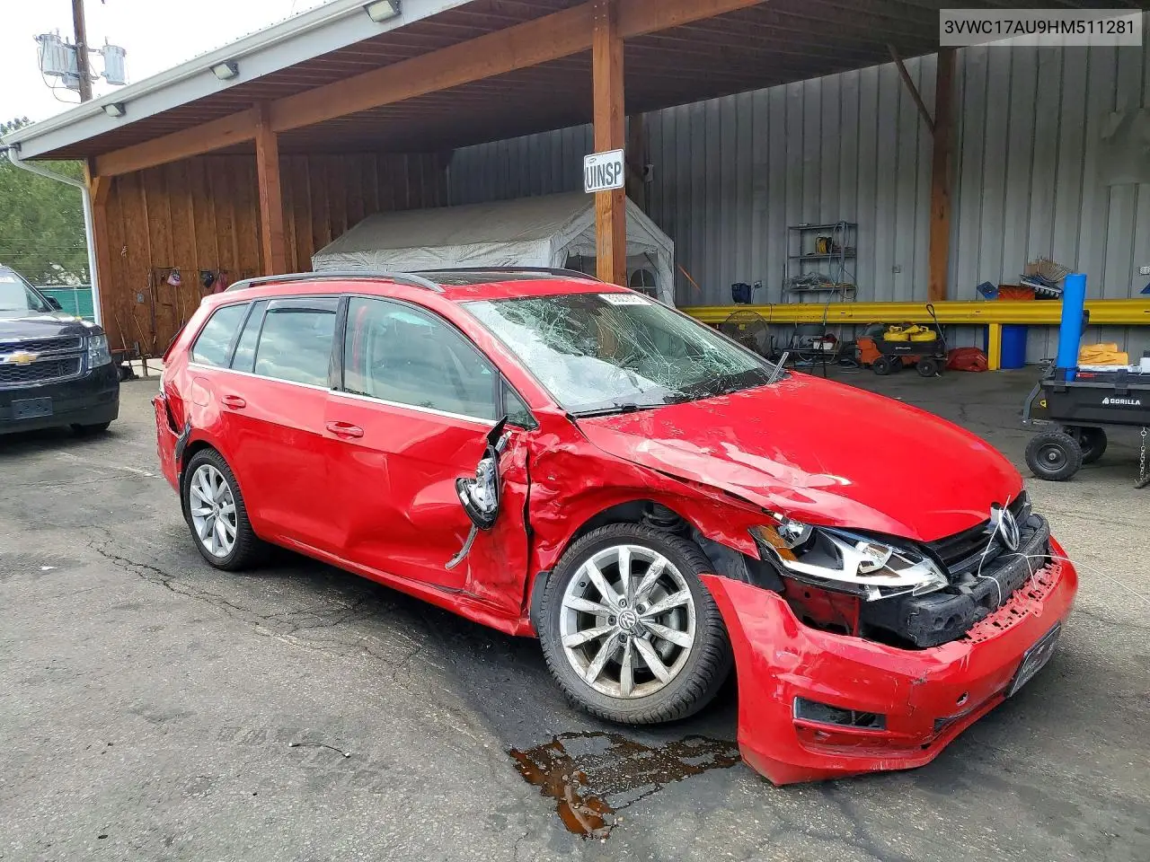 2017 Volkswagen Golf Sportwagen S VIN: 3VWC17AU9HM511281 Lot: 61644646