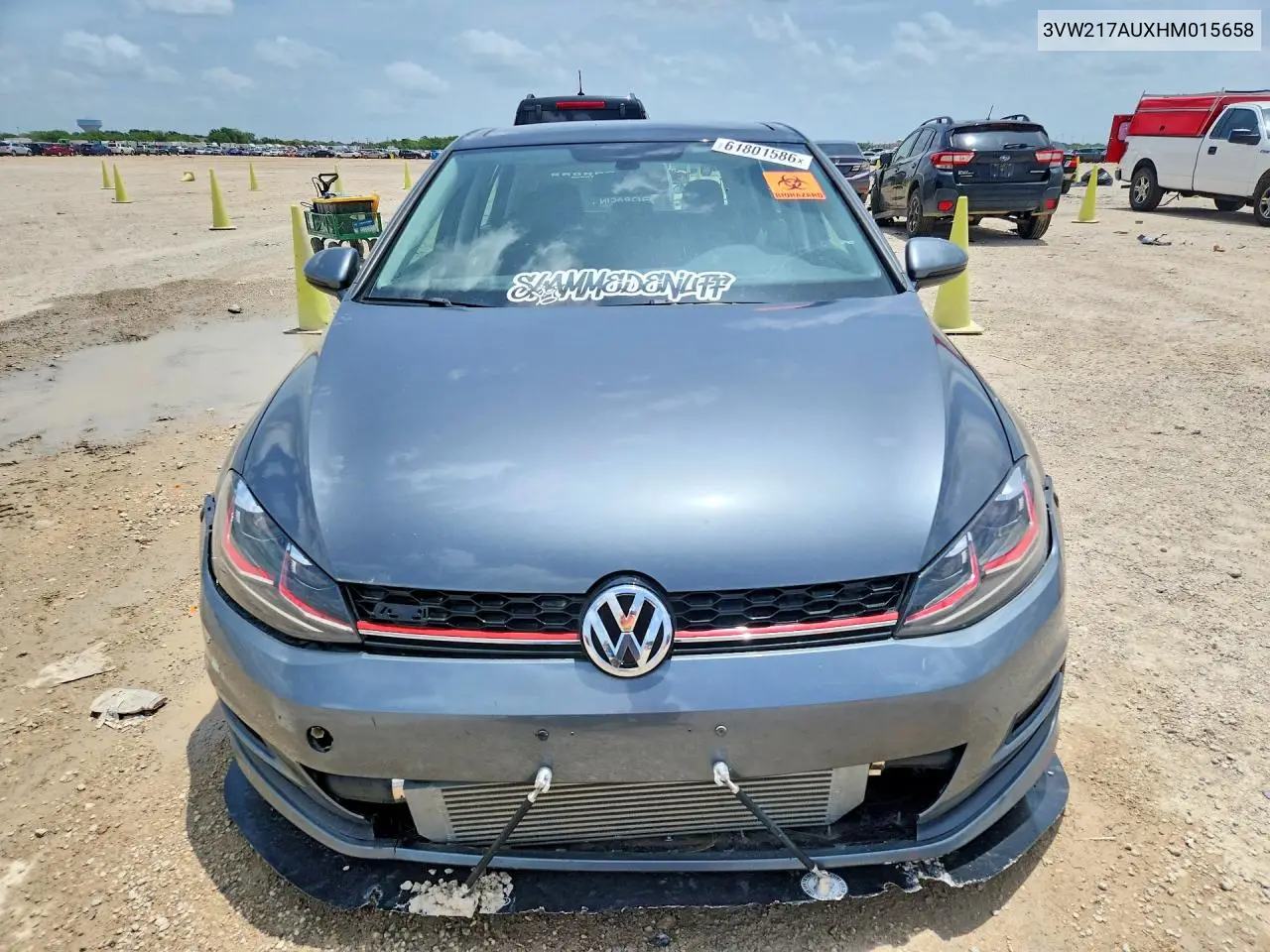 2017 Volkswagen Golf S VIN: 3VW217AUXHM015658 Lot: 61801586