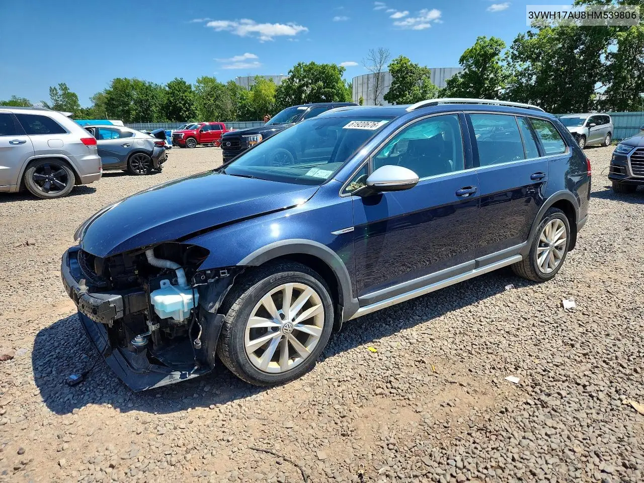 2017 Volkswagen Golf Alltrack S VIN: 3VWH17AU8HM539806 Lot: 61920676