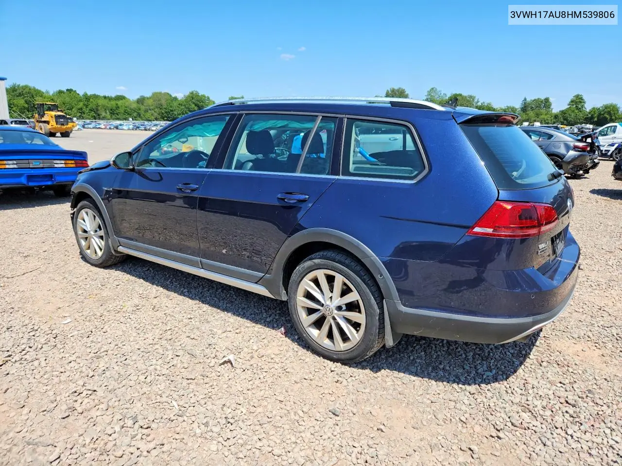 2017 Volkswagen Golf Alltrack S VIN: 3VWH17AU8HM539806 Lot: 61920676