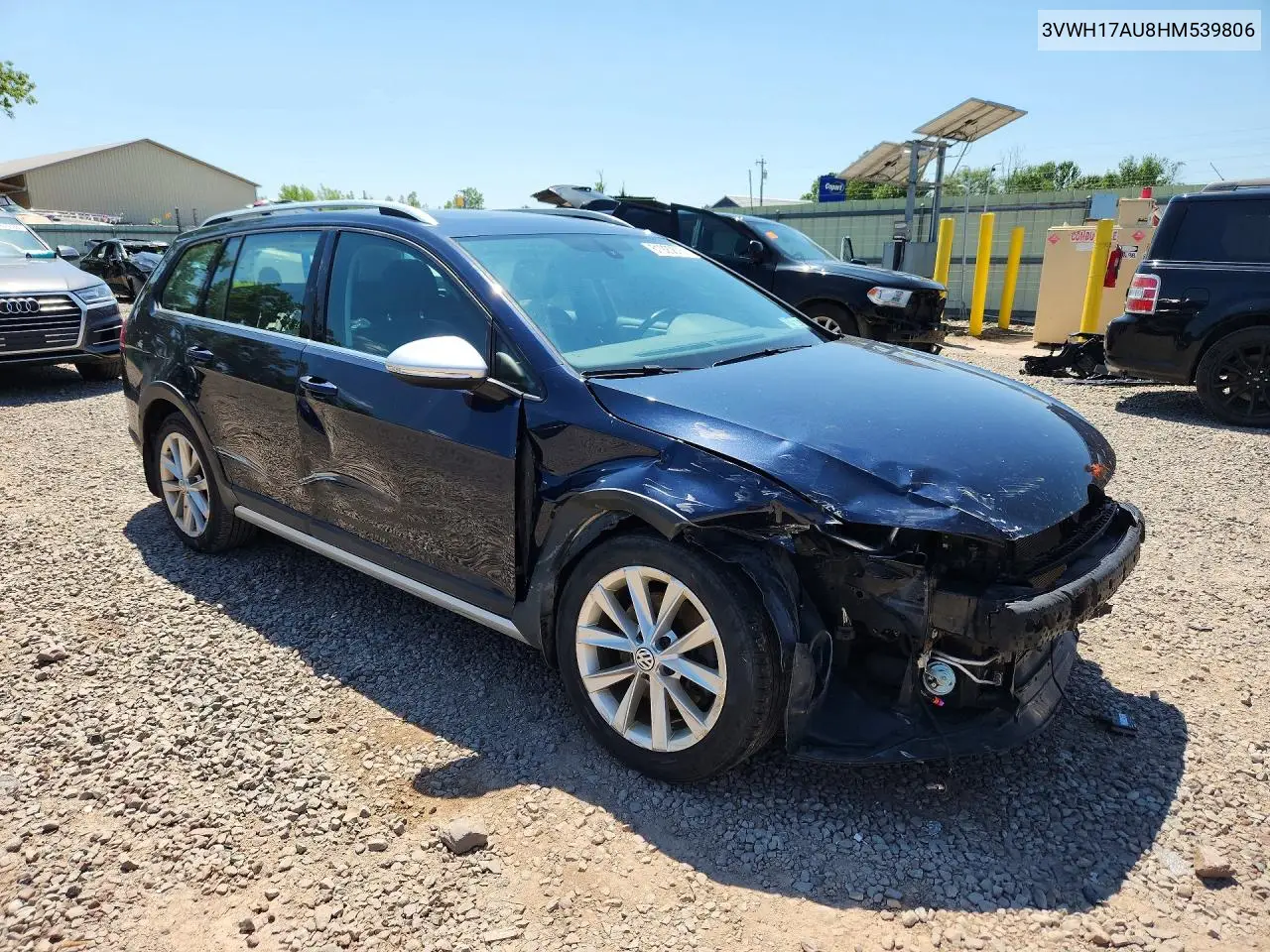 2017 Volkswagen Golf Alltrack S VIN: 3VWH17AU8HM539806 Lot: 61920676
