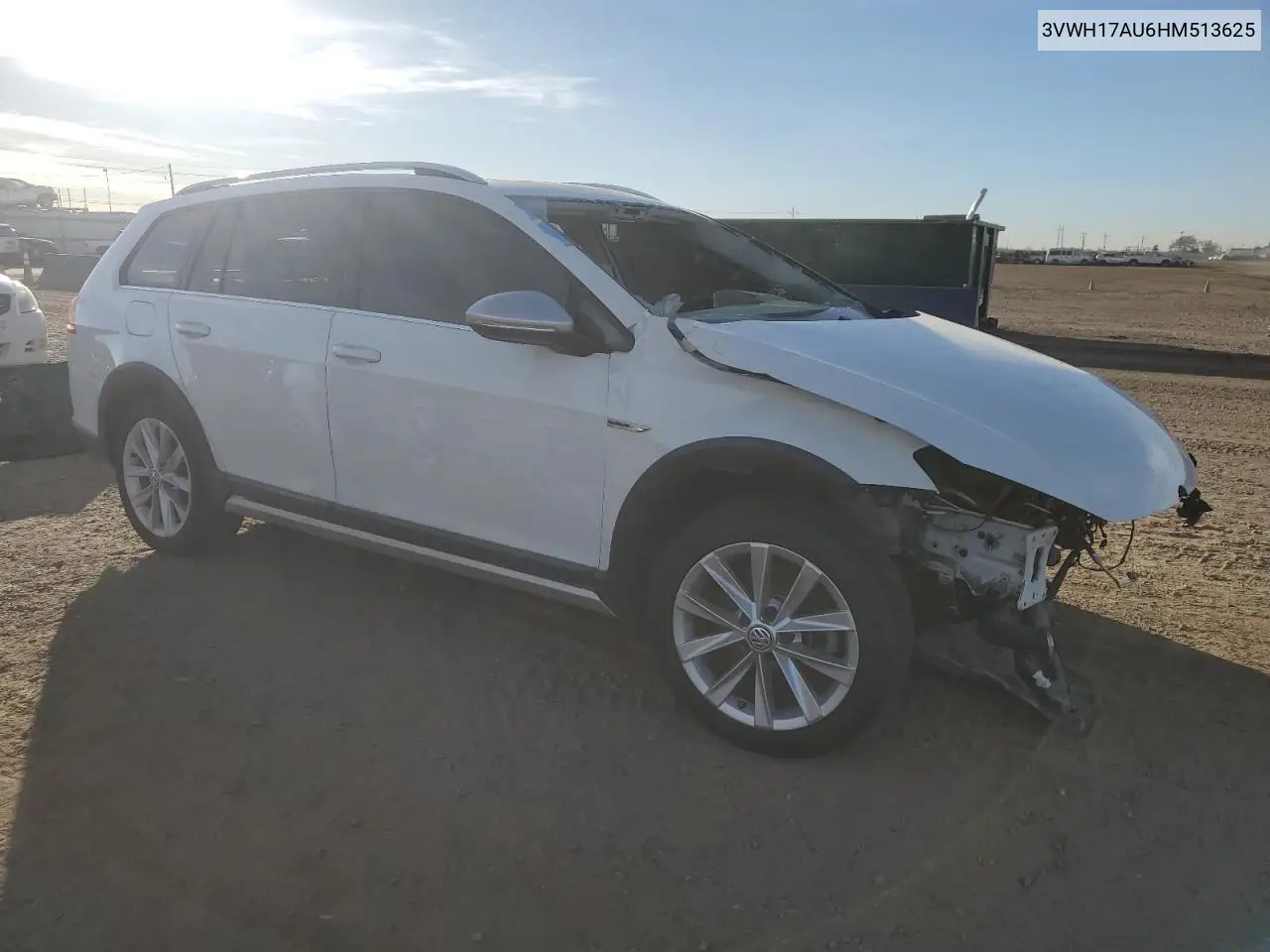 3VWH17AU6HM513625 2017 Volkswagen Golf Alltrack S