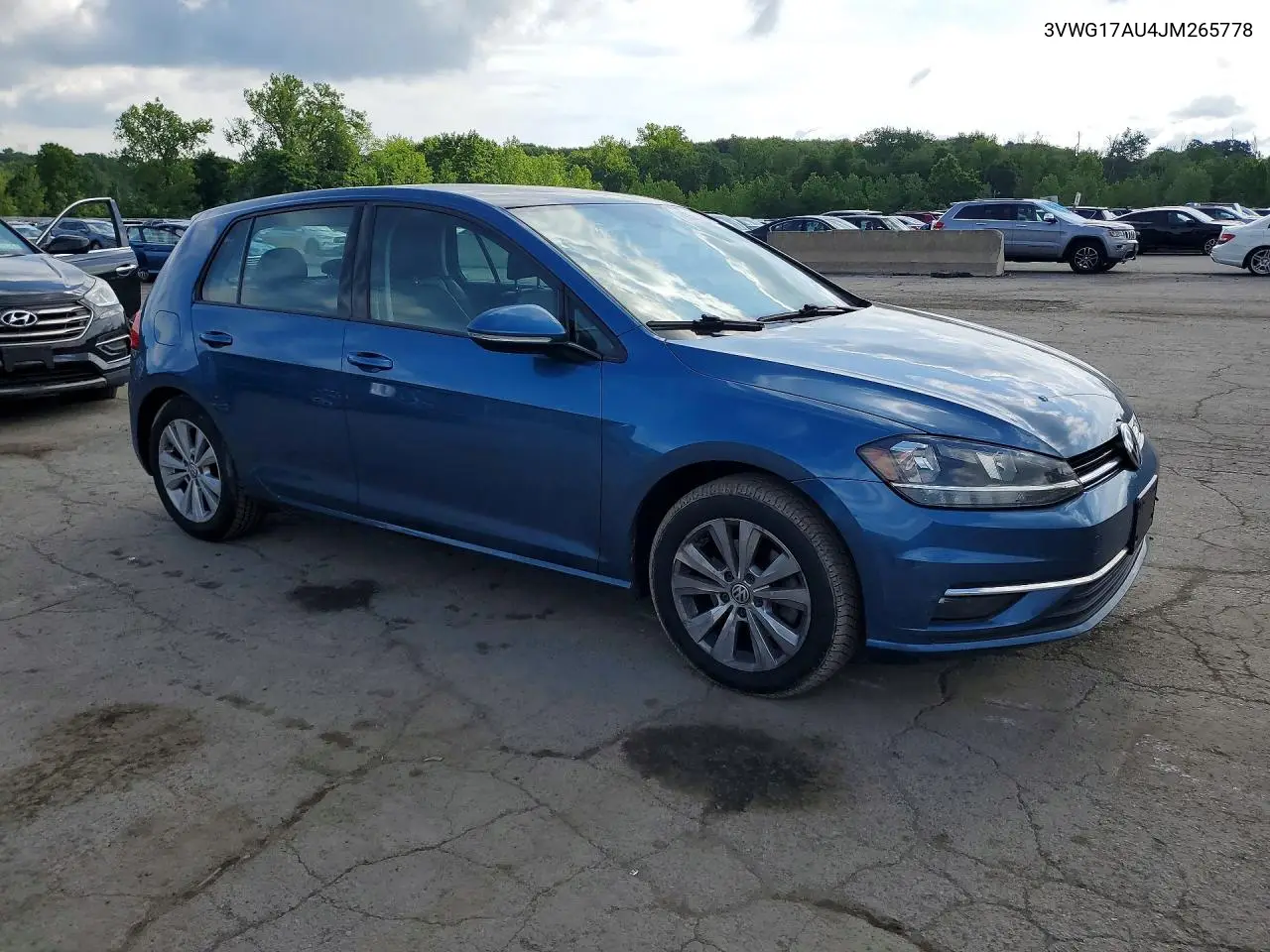 2018 Volkswagen Golf S VIN: 3VWG17AU4JM265778 Lot: 59253926