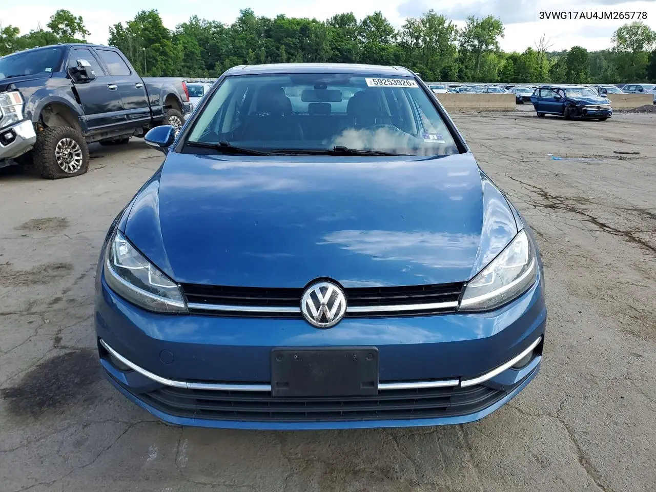 2018 Volkswagen Golf S VIN: 3VWG17AU4JM265778 Lot: 59253926