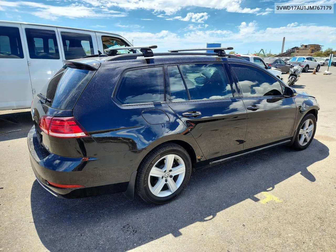 2018 Volkswagen Golf Sportwagen S VIN: 3VWD17AU1JM767179 Lot: 59302786
