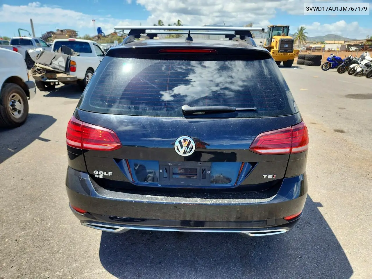 2018 Volkswagen Golf Sportwagen S VIN: 3VWD17AU1JM767179 Lot: 59302786