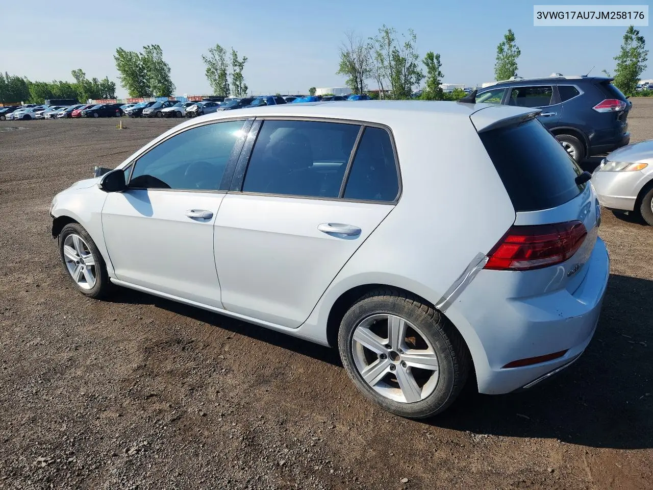 2018 Volkswagen Golf S VIN: 3VWG17AU7JM258176 Lot: 59611626