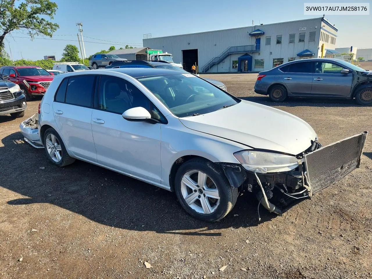 2018 Volkswagen Golf S VIN: 3VWG17AU7JM258176 Lot: 59611626