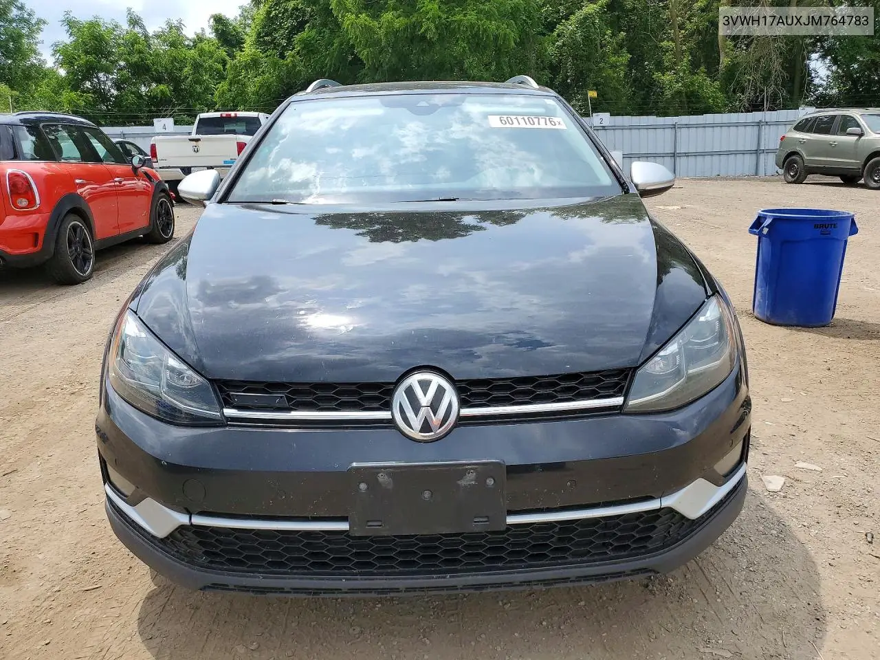 2018 Volkswagen Golf Alltrack S VIN: 3VWH17AUXJM764783 Lot: 60110776