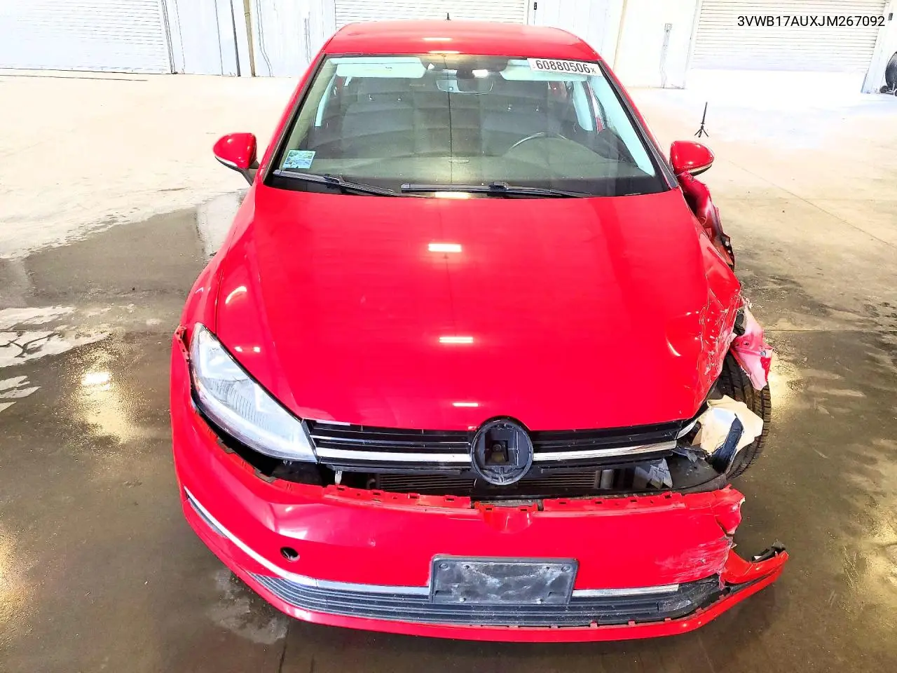 2018 Volkswagen Golf S VIN: 3VWB17AUXJM267092 Lot: 60880506