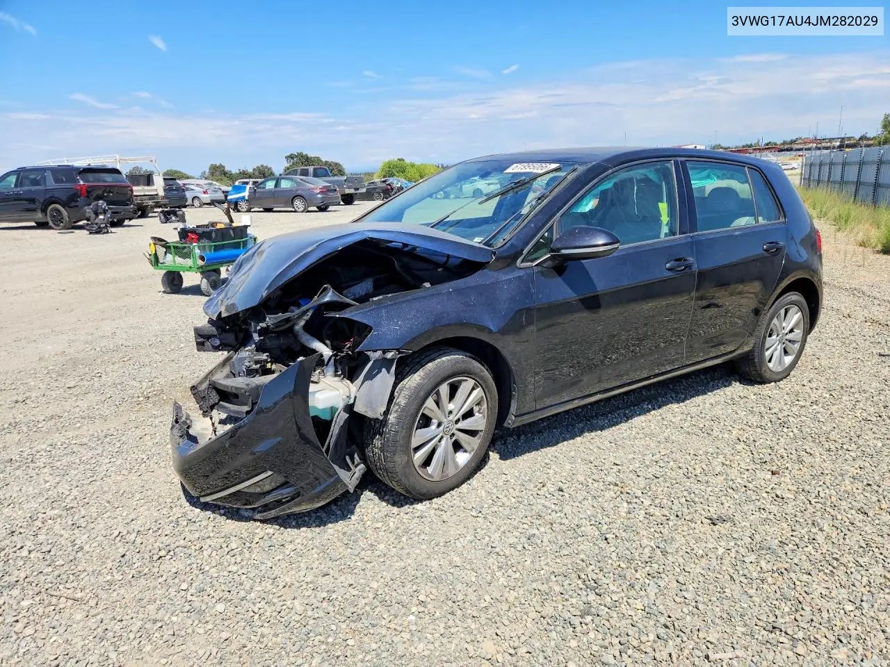 2018 Volkswagen Golf S VIN: 3VWG17AU4JM282029 Lot: 61995066