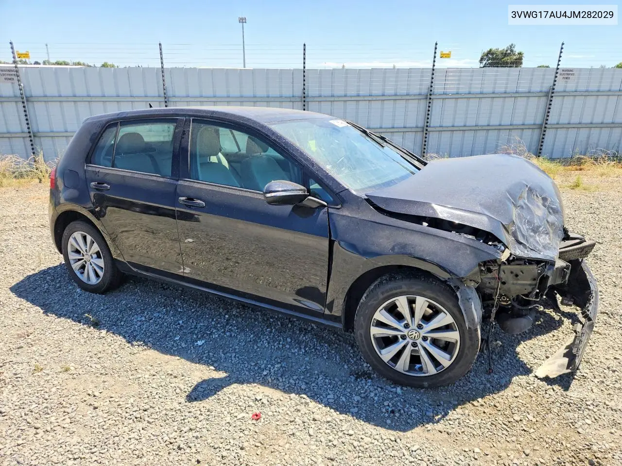 2018 Volkswagen Golf S VIN: 3VWG17AU4JM282029 Lot: 61995066