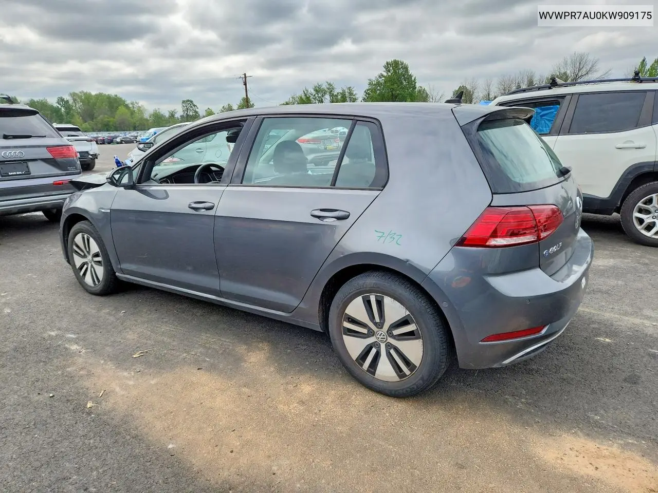 2019 Volkswagen E-Golf Sel Premium VIN: WVWPR7AU0KW909175 Lot: 51118046