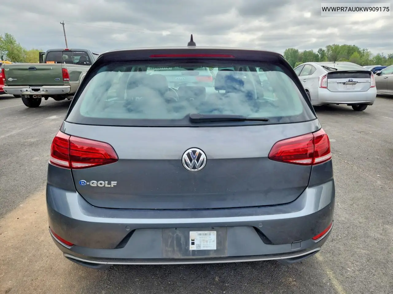 2019 Volkswagen E-Golf Sel Premium VIN: WVWPR7AU0KW909175 Lot: 51118046